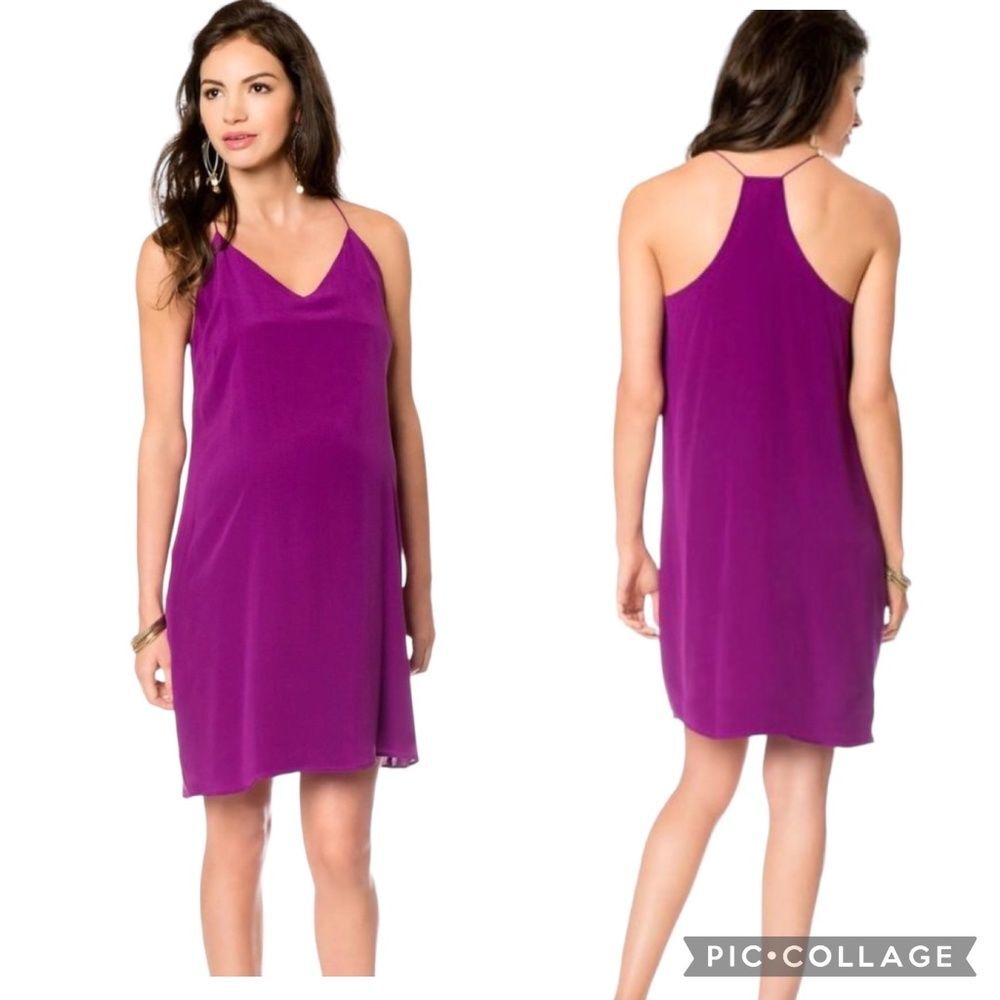 A Pea in the Pod - Spaghetti Strap Jewel Toned Maternity Dress Size S